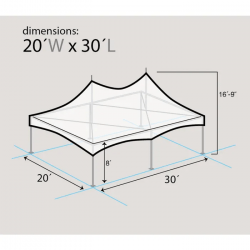 dim 20 X 30 High Peak Frame Tent